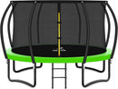 Trampoline 8FT 10FT 12FT 14FT 16FT, Recreational Trampolines with Enclosure Net and Ladder, Outdoor Anti-Rust Trampolines for Kids and Adults, ASTM Approved by TinyTreasures Baby Boutique