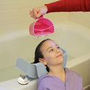 Shampoo Buddy Portable Hair Wash Basin for Children, Toddlers, Kids, Teens | Portable Shampoo Bowl for use on Bathtub or Sink (Light Grey) by TinyTreasures Baby Boutique
