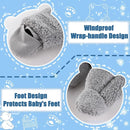 Fairy Baby Newborn Baby Winter Snowsuit Bear Thick Romper Footie Double Zip Hooded Jumpsuit Fleece Coat Infant Boy Girl 0-12M by TinyTreasures Baby Boutique