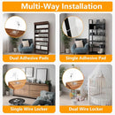 No Drill Metal Furniture Anchors (10 Packs) for Baby Proofing, 14" Adhesive Anti-Tip Furniture Wall Safety Straps for Child, Keep Toddlers & Pets Safe from Falling Furniture Like Dresser & Bookshelf by TinyTreasures Baby Boutique
