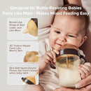 PPSU Natural Breast-Like Bottle with Nipple(3-7 Months),10oz，1pack by TinyTreasures Baby Boutique