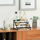 Giikin 4 Tier Spice Rack, Cabinet Organizer Shelf, Wooden Spice Rack for Countertop, Kitchen Counter Storage Shelves Cupcake Stand Holder Display Stand, Black by CozyNest Decor
