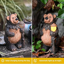 Bear Garden Figurines Outdoor Decor Solar Statue with LED Lights for Patio Lawn Yard Art Decoration Housewarming Garden Gift by CozyNest Decor