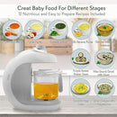 NutriChef Baby Food Maker | 2-in-1 Steam Cooker & Puree Blender | Adjustable Steam Timer | Blend Organic Food for Babies, Infants & Toddlers | Includes Dishwasher Safe Steam Basket & Bowl by TinyTreasures Baby Boutique