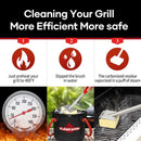 Upgraded Grill Brush Bristle Free,Water-Activated steam Effectively Cleans The Grill.Unique Wavy pad for Cast Iron/Stainless-Steel Grates, (Only Replaceable Cleaning Head No Grill Brush) by GreenHaven Gardens