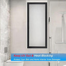 Frosted Glass Window Privacy Film Decorative, Bathroom Privacy Film for Glass Windows Cover, Static Cling, Removable, Reusable, Anti-UV, Anti-Glare, Heat Blocking,(Flash Point Pure, 45.2×157.4Inch) by CozyNest Decor