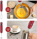 Immersion Blender 5 in 1 Hand Blender, Abuler 1000W Hand Mixer Stick,12 Speed Handheld Blender 304 Stainless Steel with 600ml Mixing Beaker, 500ml Chopper, Whisk and Milk Frother for Soup, Baby Food by TinyTreasures Baby Boutique