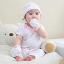 Baby Hats Mittens and Socks Set Cotton Newborn Hat Beanie Soft Infant Girls Boys Caps Gloves 0-6 month by TinyTreasures Baby Boutique