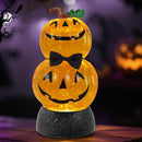 Halloween Snow Globe Lantern Lighted Pumpkin Musical Snow Globe Glitter with 6H Timer Battery and USB Operated Halloween Snow Globes Water Lantern for Spooky Festival Party Decoration (Pumpkin) by CozyNest Decor