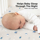 KeaBabies 2-Pack Organic Crib Sheets for Boys, Girls - 52x28 Fitted Crib Mattress Sheet Neutral, Breathable Jersey Cotton Cover for Baby Bed, Toddler Mattress, Soft & Cute Prints (Cosmo) by TinyTreasures Baby Boutique