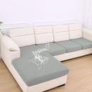 hyha Waterproof Couch Cushion Covers for Pets, Non Slip Sofa Seat Cover for Dogs Washable, Soft Thick Stretch Jacquard Fabric, Sofa Slipcovers with Elastic Bottom (1 Chaise+3 Seater, Light Grey) by CozyNest Decor