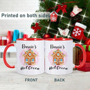 Custom Hot Cocoa Mugs Personalized Christmas Coffee Mugs with Name Customized Hot Chocolate Mug for Kids 11 oz Winter Holiday Cups Xmas Snowman Reindeer Mug Christmas Gifts for Family Boys Girls by TinyTreasures Baby Boutique
