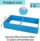 HDPE Raised Garden Bed 47.24 * 24.4 * 9.65 in,Vegetable Planter Bed Outdoor,Elevated Horticulture Planter Bed,Waterproof,Rot-Resistant and Non-Cracking Above Ground Garden Bed(Pacific Blue) by GreenHaven Gardens
