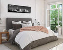 DJSYLIFE New Orlean Canvas Wall Art Decor City Skyline Pictures Poster Artwork Black and White Panorama Cityscape Painting for Bedroom Office Living Room Decoration Ready to Hang 13.8"X47.3" by CozyNest Decor