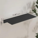 JOOM Metal Floating Shelf, 12" Black Shelf, Small Display Shelf for Wall Storage by CozyNest Decor
