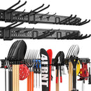 Garage Tool Organizer Wall Mount 96 inches with 18 Adjustable Heavy-Duty Hooks, Garage Organization, Garden Tool Storage Rack, Yard, and Shed, Holds Up to 750 lbs by GreenHaven Gardens