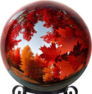 12 Inch Stainless Steel Gazing Globe,v2croft Hollow Ball Mirrored Surface Polished Shiny Sphere,Garden Stainless Steel Gazing Ball for Outdoor Lawn Pond Yard Ornament(red) by GreenHaven Gardens