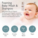 SoCal Suds & Company Gentle Botanical Baby Wash for Sensitive Skin - 2-in-1 Organic Foaming Shampoo & Body Wash - Clean Natural Nourishing Castile Soap Ingredients - Fragrance Free (Pack of 1), 6 oz by TinyTreasures Baby Boutique