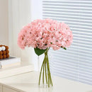 8Pcs Blush Fake Flowers Silk Hydrangea Artificial Flowers Bouquets Faux Hydrangea Stems for Home Table Centerpieces Wedding Party Decoration by CozyNest Decor