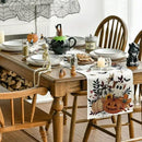 Artoid Mode Pumpkin Ghost Leaves Spider Web 210 GSM Halloween Table Runner, Spooky Kitchen Dining Table Decoration for Home Party Decor 13x120 Inch by CozyNest Decor