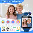 Smart Watch for Kids with 39 Games Touchscreen Camera Video, Music Player, Pedometer, Calculator, Calendar, Stopwatch, Flashlight, Alarm Clock 12/24 hr, Birthday Gifts Toys for Boys Ages 3-12 by TinyTreasures Baby Boutique