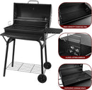 Charcoal Grills Outdoor BBQ Grill 30INCH Barrel Charcoal Grill with Side Table, 627 Square Inches, Outdoor Backyard Camping Picnics, Patio and Parties, Black by DNKMOR by GreenHaven Gardens