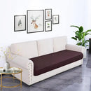 hyha Waterproof Couch Cushion Covers, Stretch Sofa Couch Seat Slipcover for Dog Washable, Non-Slip Waterproof Outdoor Cushion Covers for Patio Furniture Replacement (1 Piece for Large, Chocolate) by CozyNest Decor