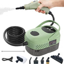 Steam Cleaner, 2500W High Pressure Steam Cleaner for Home, 15s Fast Heat-Up，1.1L Tank, 6-Level Adjustable steamer for cleaning Car Detailing, Grout Tile, Couch, Floor Cleaning (Green 2) by TinyTreasures Baby Boutique