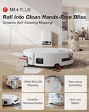 Yeedi M14 Plus Robot Vacuum and Mop with All-in-One Station, 18000Pa, OZMO Roller Instant Self-Washing Mopping, 167℉ Hot Water Mop Washing & Self-Drying, ZeroTangle 3.0, Self-Emptying, White by CozyNest Decor