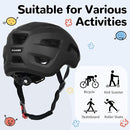 Toddler/Kids Bike Helmet, Adjustable and Multi-Sport, from Infant to Schoolchild, 2 Sizes by TinyTreasures Baby Boutique