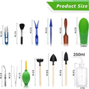 Succulent Tools, Mini Garden Tool Set, Transplanting Tools Set, Succulent Care kit for Succulent Miniature Gardening Plant, Multi, 13 Pcs by GreenHaven Gardens