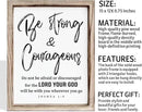 Inspirational Wood Signs, Christian Wooden Wall Plaque, Religious Home Decor, Bible Verse Decor Art, Framed Wall Plaque Sign 15 * 11.5 inches, Be Strong and Courageous Sign by CozyNest Decor