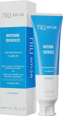 Niusmile Teeth Whitening Toothpaste | Activated Charcoal & Coconut Oil | SLS & Fluoride Free | Peppermint Taste by CozyNest Decor