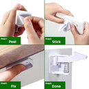 Tuanse 30 Pcs Cabinet Locks Invisible Safety Drawer Latches with Screws Self Adhesive Cabinet Drawer Locks for Home Kitchen Furniture Door Latches(White) by TinyTreasures Baby Boutique