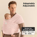 KeaBabies Baby Wrap Carrier - All in 1 Original Baby Carrier Newborn to Toddler Sling, Easy to Wear, Hands Free Bonding, Lightweight, Breathable Infant Wraps (Pink Daisies) by TinyTreasures Baby Boutique