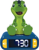 LEXiBOOK - Dinosaur Nightlight Alarm Clock, Clock, Alarm Clock for Boys and Girls, Snooze, Blue/Green - RL800DINO by TinyTreasures Baby Boutique