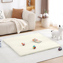 Baby Play Mat 48"x48" – Thick, Non-Slip Foam Mat for Babies and Toddlers. Foldable, Scrubbable, Odorless, and Soft, Ideal for Playpens, Crawling, and Indoor Playtime-Beige by TinyTreasures Baby Boutique