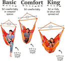 LA SIESTA® - Medium Basic Domingo Hammock Swing Chair & CasaMount - Weather & Tear Resistant Hanging Chair - Outdoor Indoor Hammock Chair w/Suspension Kit for Walls Ceilings Square Beams - Toucan by GreenHaven Gardens