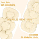 GFU Infant Car Seat Insert Head and Body Support, Reversible Newborn Insert for Carseat with Strap Pads, Soft Stroller Cushion Pillow Insert for Boys and Girls, Fits for Stroller, Swing, Beige by TinyTreasures Baby Boutique