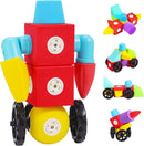 Magnetic Foam Blocks for 3 4 5 6 7 8 Toddler 18PCS Magnetic Building Blocks Sensory Toys Soft & Comfortable Travel Bath for Boys Girls by TinyTreasures Baby Boutique