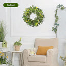 24 Inch Eucalyptus Greenery Wreaths for Front Door, Large Artificial Outdoor Spring Summer Wreath for Porch, Window, Farmhouse, Home Decor - All Seasons by CozyNest Decor