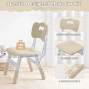 Kids Table and 2 Chairs Set, Height Adjustable (17.7"-26.1") Toddler Table and Chair Set, Multi-Activity Table with Graffiti Desktop, Children’s Table and Chairs for Classroom, Home & Daycare by CozyNest Decor