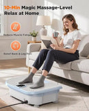 FEIERDUN Vibration Plate Exercise Machine, 400 LBS Capacity Vibration Plate for Lymphatic Drainage, Max Space for Whole-Body Workout & Relaxation at Home by CozyNest Decor