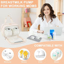 PIIOSER Insulated Baby Bottle Bag with Ice Pack, Breastmilk Cooler Compatible with Wearable Breast Pumps & Accessories - Breastfeeding On The Go for Nursing & Working Moms, Cream by TinyTreasures Baby Boutique