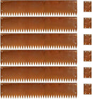 Cor Ten Steel Garden Metal Landscape Edging 40 inch with Top Bending Protection Pre-Rusted Cor Ten Steel Garden Edging 6 Pack Edge for Lawn Yard (10 inch-180 Degree Bend, Rusted) by GreenHaven Gardens