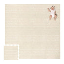 Lillefolk Baby Foam Play Mat - Baby Playmat | Tiles Interlocking Mat - Foam Baby Mat for Babies & Toddlers - Non Toxic Play Mat for Baby Tummy Time Mat Super Luxe Size 8x8 ft (16 Tiles), Beige by TinyTreasures Baby Boutique