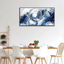 AJAZIKO Blue Abstract Wall Art Modern Navy Blue and Gold Pictures for Living Room Paintings Office Artwork Wall Decor Framed Canvas Wall Art Bedroom Wall Decor Above Bed 20×40IN by CozyNest Decor
