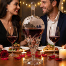 Love Crystal Decanter, For Wine & Whiskey The Wine Savant - 12" Tall