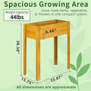 Premium Fir Wooden Raised Garden Bed with Four Legs for Backyard and Balcony Gardening,Suitable for Indoor and Outdoor use,33.07''×15.75''×38.58'' by GreenHaven Gardens