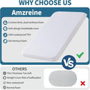Baby Bassinet Mattress, 26" x 12" x 2" Dual Sided Gel Memory Foam Mattress with Breathable Removable Soft Cover Fit for The Bassinet Comes with Pack and Play by TinyTreasures Baby Boutique